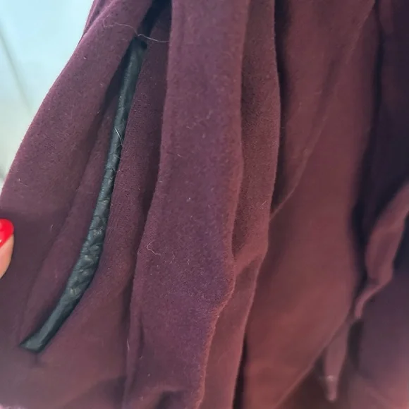 MACKAGE Mai Coat in Wine XS - Picture 8 of 9